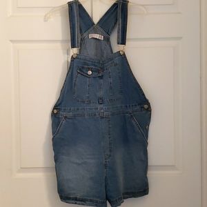 Denim Shorts Overalls